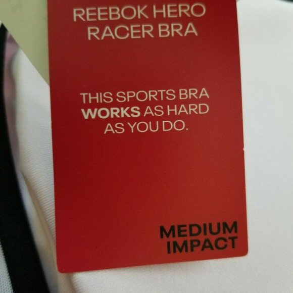 Reebok Womens Hero Racer Back Sports Bra Sz 3X 22W Medium Impact Pink NWT - Picture 6 of 7